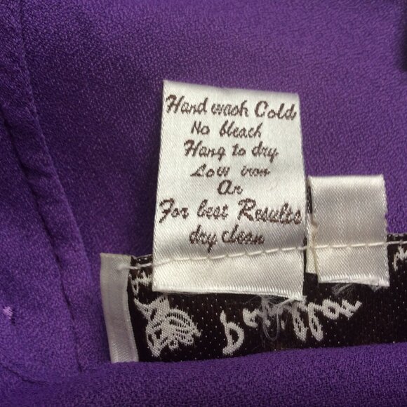 Papillon Purple Crochet Trim Tank & Blazer 2PC Bundle Size XL - Picture 5 of 7